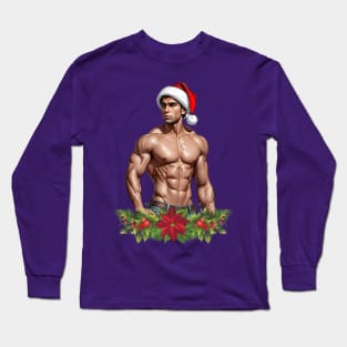 Muscle Santa Long Sleeve T-Shirt